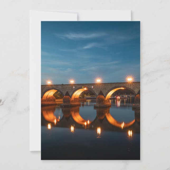 Bridge in Koblenz Germany Card (Front)