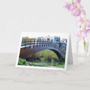 Bridge in Riba-roja de Túria, Spanish Town Card