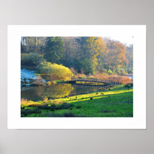 Bridge in the countryside poster