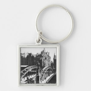 Bridge in the Speicherstadt  Hamburg, c.1910 Key Ring