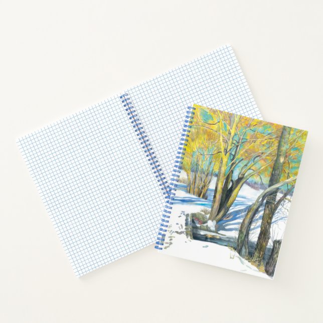 bridge in the winter notebook (Inside)