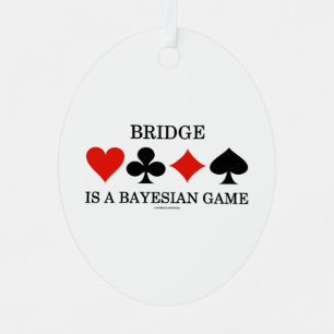 Bridge Is A Bayesian Game Four Card Suits Metal Tree Decoration