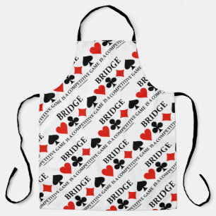Bridge Is A Competitive Game Four Card Suits Apron