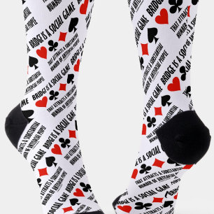 Bridge Is A Social Game Attracts Antisocial People Socks