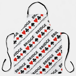 Bridge Is An Intellectual Game Four Card Suits Apron