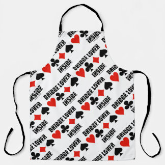 Bridge Lover Inside Four Card Suits Apron