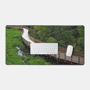 Bridge marsh water walkway mat desk computer