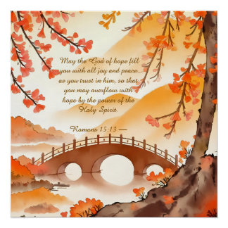 Bridge Memory Anchor Bible Verse Poster