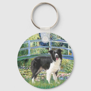 Bridge (Monet)-Border Collie Key Ring