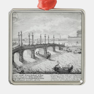 Bridge of Aelius and Hadrian's Mausoleum (Castel S Metal Tree Decoration