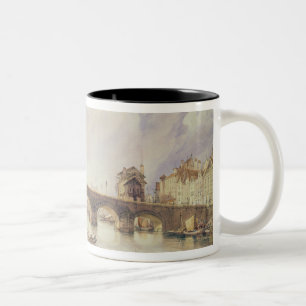 Bridge of Arches, Liege Two-Tone Coffee Mug
