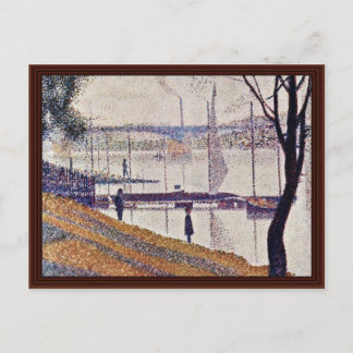 Bridge Of Courbevoie By Seurat Georges Postcard