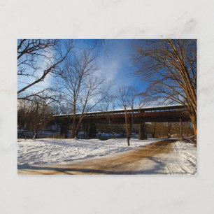 Bridge of Dreams in Winter, Brinkhaven, Ohio Postcard