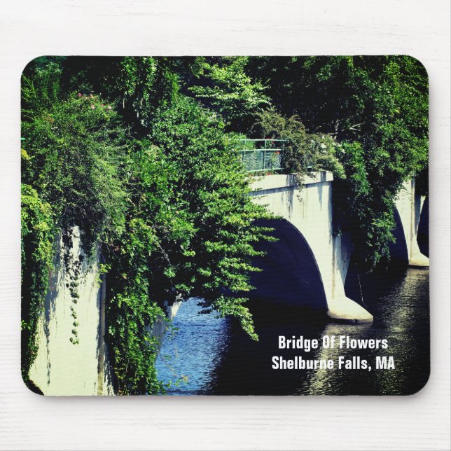 Bridge Of Flowers Shelburne Falls MA  Mouse Mat (Front)