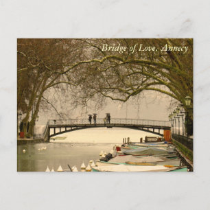 Bridge of Love, Annecy, France Postcard
