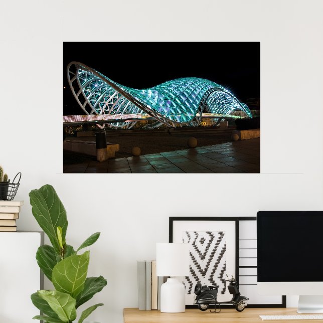 Bridge of Peace, Tbilisi, Georgia Poster (Home Office)