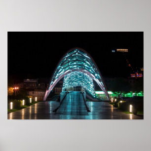 Bridge of Peace, Tbilisi, Georgia Poster