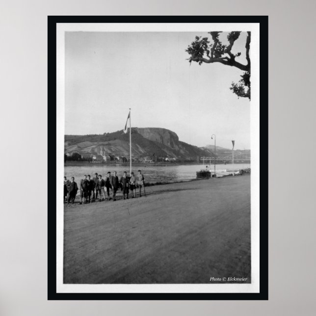Bridge of Remagen bridge Erpel - pre-war Germany Poster (Front)