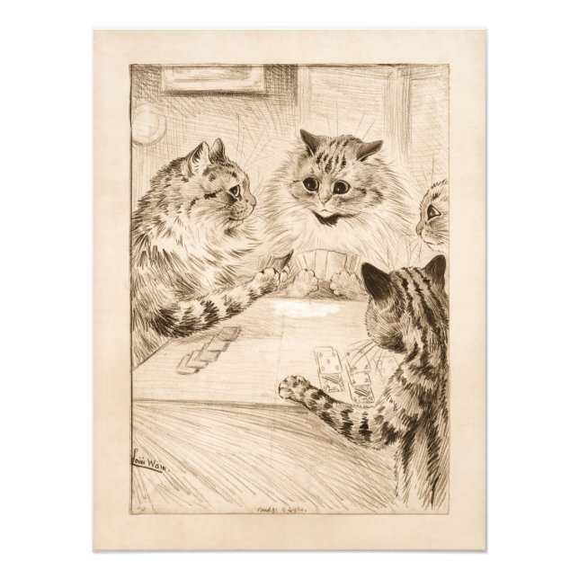 Bridge of Sighs by Louis Wain Photo Print (Front)