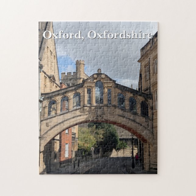 Bridge of Sighs in Oxford Jigsaw Puzzle (Vertical)
