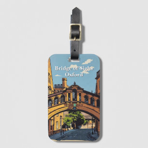 Bridge of Sighs in Oxford Poster Paint Luggage Tag