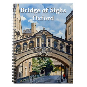 Bridge of Sighs in Oxford Watercolor Painting Notebook