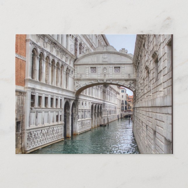 Bridge Of Sighs Venice Italy Postcard (Front)