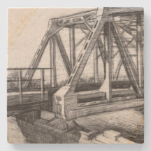 Bridge old pencilart  Monochrome Black & White