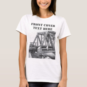 Bridge old pencilart Monochrome T-Shirt