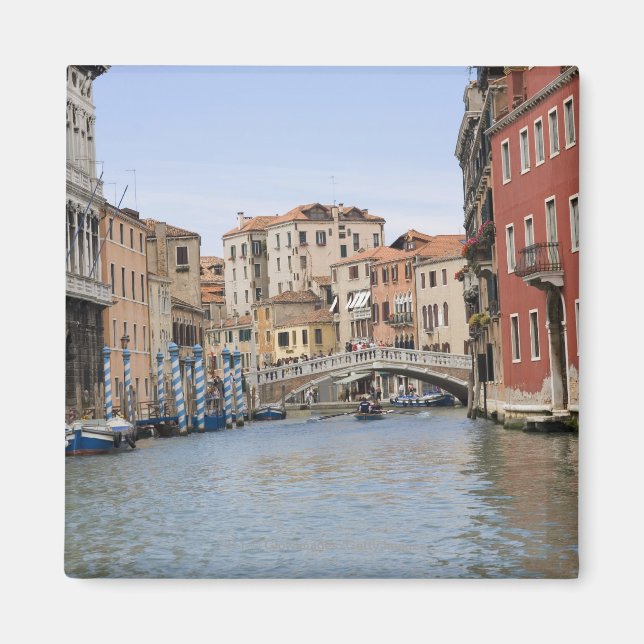 Bridge over a canal, Grand Canal, Venice, Italy Magnet (Front)