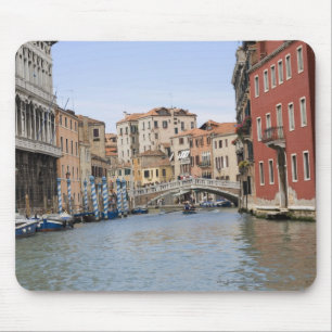 Bridge over a canal, Grand Canal, Venice, Italy Mouse Mat