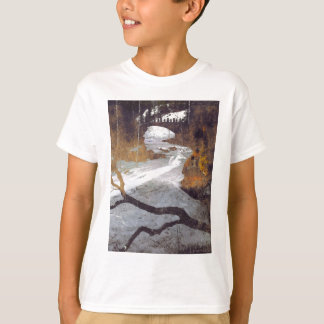 Bridge Over a Frozen Stream by Alexandra Cook T-Shirt