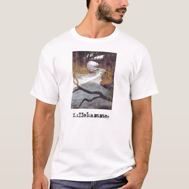 Bridge Over a Frozen Stream by Alexandra Cook T-Shirt (Front)