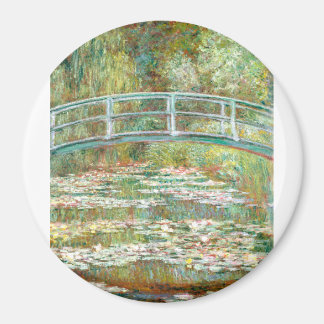 Bridge over a Pond of Water Lilies by Claude Monet Magnet
