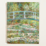 Bridge over a Pond of Water Lilies by Claude Monet Planner<br><div class="desc">Oscar-Claude Monet (UK: /ˈmɒneɪ/, US: /moʊˈneɪ, məˈ-/, French: [klod mɔnɛ]; 14 November 1840 – 5 December 1926) was a French painter and founder of impressionist painting who is seen as a key precursor to modernism, especially in his attempts to paint nature as he perceived it.[1] During his long career, he...</div>