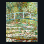 Bridge over a Pond of Water Lilies by Claude Monet Poster<br><div class="desc">Oscar-Claude Monet (UK: /ˈmɒneɪ/, US: /moʊˈneɪ, məˈ-/, French: [klod mɔnɛ]; 14 November 1840 – 5 December 1926) was a French painter and founder of impressionist painting who is seen as a key precursor to modernism, especially in his attempts to paint nature as he perceived it.[1] During his long career, he...</div>