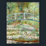 Bridge over a Pond of Water Lilies by Claude Monet Poster<br><div class="desc">Oscar-Claude Monet (UK: /ˈmɒneɪ/, US: /moʊˈneɪ, məˈ-/, French: [klod mɔnɛ]; 14 November 1840 – 5 December 1926) was a French painter and founder of impressionist painting who is seen as a key precursor to modernism, especially in his attempts to paint nature as he perceived it.[1] During his long career, he...</div>