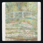 Bridge over a Pond of Water Lilies by Claude Monet Stone Coaster<br><div class="desc">Oscar-Claude Monet (UK: /ˈmɒneɪ/, US: /moʊˈneɪ, məˈ-/, French: [klod mɔnɛ]; 14 November 1840 – 5 December 1926) was a French painter and founder of impressionist painting who is seen as a key precursor to modernism, especially in his attempts to paint nature as he perceived it.[1] During his long career, he...</div>