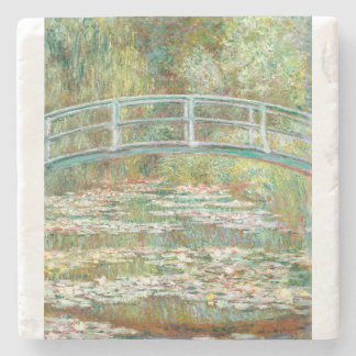 Bridge over a Pond of Water Lilies by Claude Monet Stone Coaster