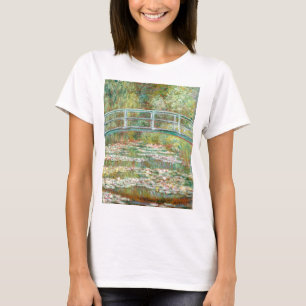 Bridge over a Pond of Water Lilies by Claude Monet T-Shirt