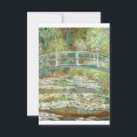 Bridge over a Pond of Water Lilies by Claude Monet Thank You Card<br><div class="desc">Oscar-Claude Monet (UK: /ˈmɒneɪ/, US: /moʊˈneɪ, məˈ-/, French: [klod mɔnɛ]; 14 November 1840 – 5 December 1926) was a French painter and founder of impressionist painting who is seen as a key precursor to modernism, especially in his attempts to paint nature as he perceived it.[1] During his long career, he...</div>