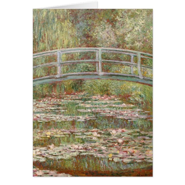 Bridge Over a Pond of Water Lilies by Monet (Front)