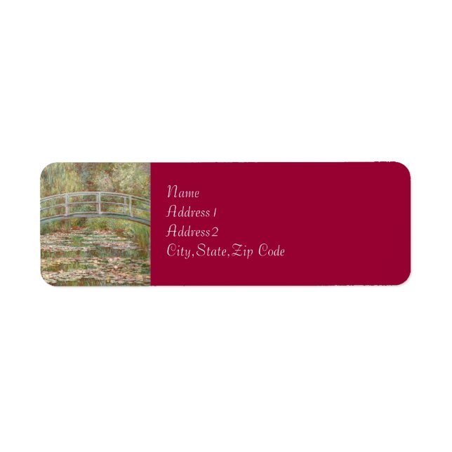 Bridge Over a Pond of Water Lilies by Monet (Front)