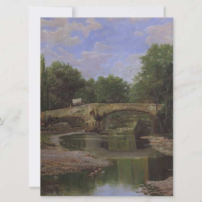 Bridge Over a River in Spain Card (Front)