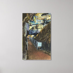 Bridge over Chasm Showing Balanced Rock Canvas Print
