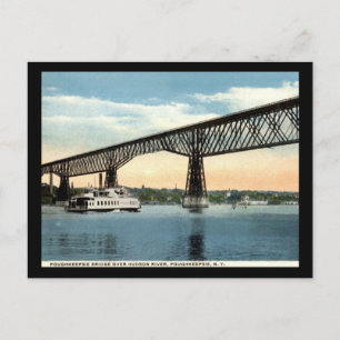 Bridge Over Hudson River, Poughkeepsie Vintage Postcard