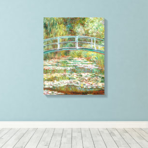 Bridge over Pond of Water Lilies Claude Monet Canvas Print
