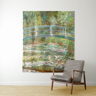 Bridge over Pond of Water Lilies Claude Monet Tapestry