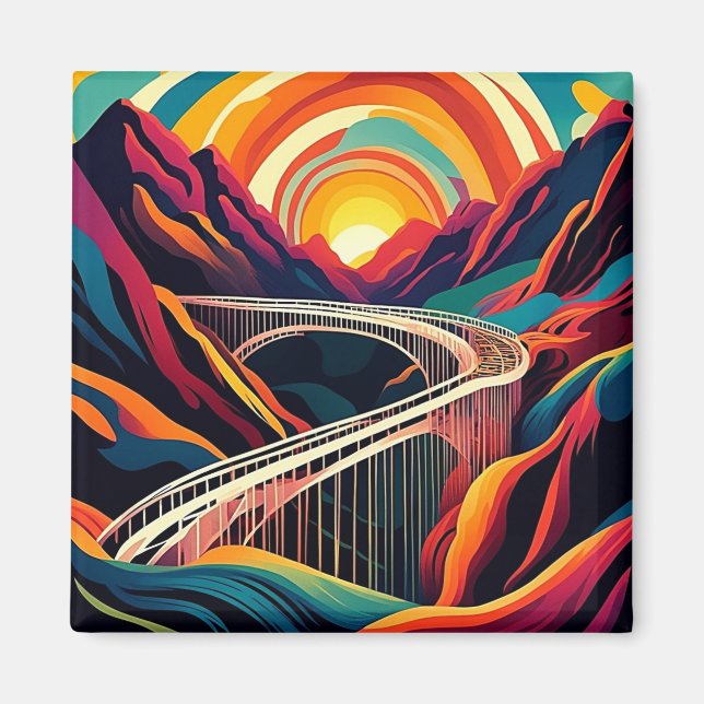 Bridge over ravine 3 magnet (Front)