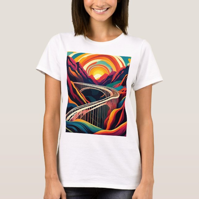 Bridge over ravine 3 T-Shirt (Front)